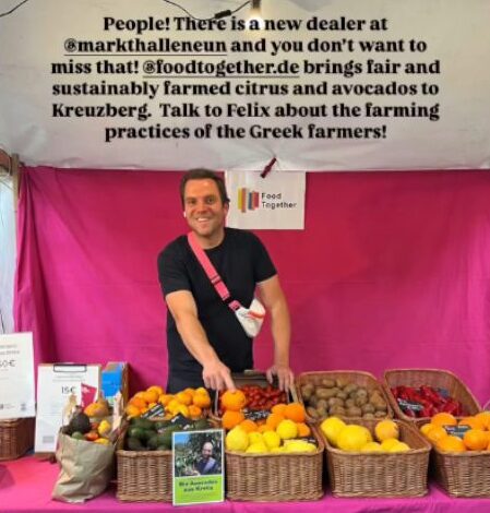 FoodTogether Markstand Berliner Wochenmärkte